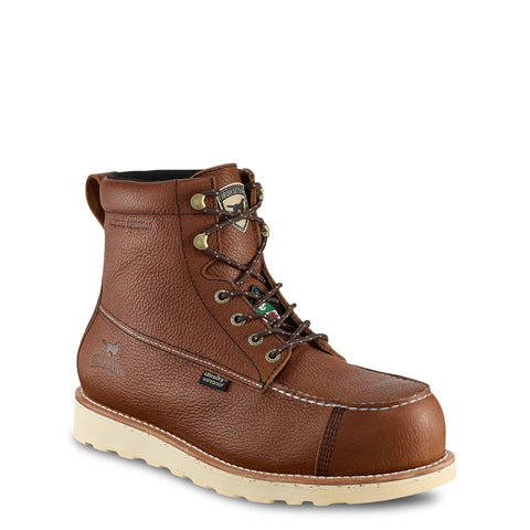 Wingshooter ST Waterproof 6 Inch Non Metallic Safety Toe Work Boot For Men Amber 7.5 EE Wide Slip Resistant