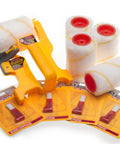 Paint Edger 11 Piece Jumbo Kit with rollers and brushes for quick clean edging around doors, windows, and trim, all in one.