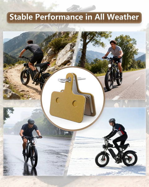 Metal E Bike Brake Pads For Ridstar Q20 Mini Q20 Lite H20 And Super 73 S1 S2 S R K1D ZX Z Adventure biking in diverse weather