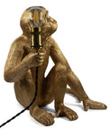 Dope Monkey Desk Lamp Modern Table Light With Resin Sitting Monkey Figurine For Living Room Bedroom Office And Dorm
