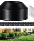 4 Inch Tall No Dig Landscape Edging Easy Install 40 Feet Heavy Duty Plastic Garden Border Kit With 45 Metal Stakes display
