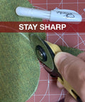 28mm Rotary Cutter Replacement Blades Set With 5 Tungsten Steel Blades for cutting felt on mat