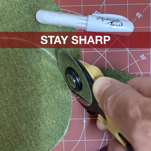 28mm Rotary Cutter Replacement Blades Set With 5 Tungsten Steel Blades for cutting felt on mat