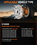 BeefedUp 2Pcs Front Wheel Bearing Hub Assembly For Chevy Silverado 1500 2500 HD 3500 and GMC Sierra 4x4 illustration