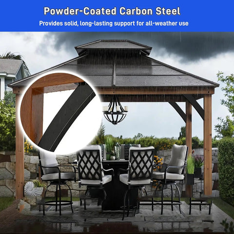 Tough As Nails Heavy Duty 45 Degree Steel Angle Brackets For Pergolas And Gazebos Wood Beam Support Hardware With Mounting Screws Ideal For Patios Tree Houses Cabins And Outdoor Structures