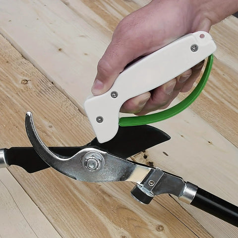 Portable Handheld Knife Sharpener With V Notch Edge Restorer For Kitchen Knives Scissors Axes And Garden Tools sharpening garden shears