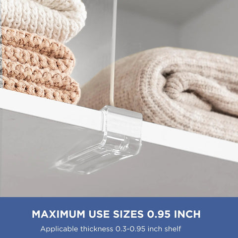 Six Pack Clear Acrylic Shelf Dividers Vertical Closet Organizer For Handbags Sweaters And Shirts Keeps Your Gear Snug Game Changer Space Saver Bedroom And Kitchen Storage System Keep It Tight And Tidy