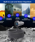 No Sweat Road Trip Ready Starlink Mini Dc Power Cable With Cigarette Lighter Adapter Digital Volt Meter on moon with weather graphics.