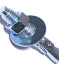 Close-up view of a Concrete Stud Anchor 3/8 By 2-1/4 Inch Steel With Zinc Plating designed for concrete fastening projects.