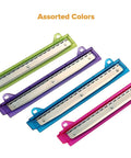 3 Hole Punch For Ring Binders With Integrated Ruler And Five Sheet Capacity Compact Travel Friendly Design In Assorted Colors