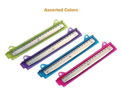 3 Hole Punch For Ring Binders With Integrated Ruler And Five Sheet Capacity Compact Travel Friendly Design In Assorted Colors