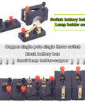 Hands On Physics Electronics Experiment Kit With SPST Switches, E10 Bulb Holders, Wire Leads, D Battery Holders, And White Bulbs