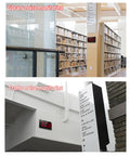 Digital Sound Level Meter With Large LCD Display, 30 To 130 dB Range, wall-mounted in library for noise monitoring, 5V 1A