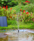 DIY Solar Fountain Pump 2.5W With Six Nozzles And Four Foot Water Pipe For Bird Bath Ponds Garden And Fish Tank Outdoor Solar Powered Water Feature Kit Easy Install No Fuss Setup in garden