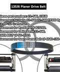 Four Pack 135J6 Poly V Drive Belt For Woodworking Planers Killer Heavy Duty Replacement Part on planer and belts.