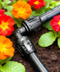 Half Inch Drip Irrigation Elbow Fittings 13 Pack Barbed Elbow Connectors For One Half Inch Drip Tubing in garden setup