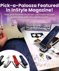 DIY Guitar Picks Punch Mega Pack For Musicians Custom Pick Maker Kit highlighted in magazine with punch and picks