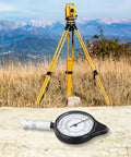 Map Distance Meter Wheel, Mechanical Route Measurer for Curved Paths, Cartography Tool, Mileage Measuring for Travel Planning and Hiking, Aluminum Alloy + ABS + Acrylic, 95 x 45 x 12 mm, Black with surveying equipment