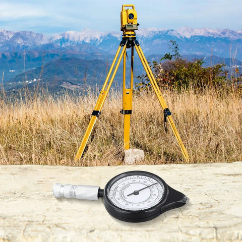 Map Distance Meter Wheel, Mechanical Route Measurer for Curved Paths, Cartography Tool, Mileage Measuring for Travel Planning and Hiking, Aluminum Alloy + ABS + Acrylic, 95 x 45 x 12 mm, Black with surveying equipment