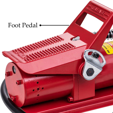 Built Like A Tank 10 Ton Air Powered Hydraulic Pump 10000 Psi Foot Control Tool With Quick Attach Swivel Air Line Lubricator Hose For No Sweat Shop Fixes And Serious Heavy Lifting