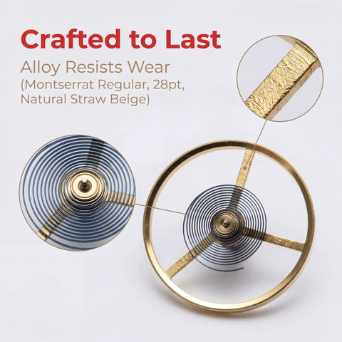 Watch Balance Wheel Alloy Full Swing Movement Part For Repairs 8205 Gear Hairspring And Gear Set Golden Finish