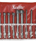 14-Piece Series 99 Multi-Purpose Nut Driver And Screwdriver Set With Interchangeable Alloy Steel Blades in red roll-up case