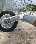 Gate Wheel For Metal Swing Gates With 1 5/8 To 2 Inch Frames Heavy Duty Gate Support Wheel For Chain Link Fences Prevents Gate From Dragging