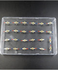 Magnetic Field Demonstration Plate Teaching Kit for Physics Class, transparent cuboid display with 24 steel needles