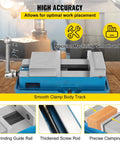 Non Swivel Milling Lockdown Vise 4 Inch Precision Bench Clamp For Milling And Drilling Machines shown in use on workshop bench