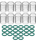 No 10 Cup and O Ring Set for WP 17 18 26 and WP 9 20 TIG Welding Torches 30 Piece Kit With Temperature Resistant O Rings