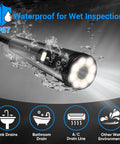 High Definition Dual Lens Endoscope Cam With Light For Tight Spaces 1920P Borescope With 8 Plus 1 Adjustable LED Lights waterproof