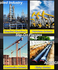 Carbon Steel Slip On Flange Three Quarters Inch With Neck Forged Raised Face Class 150 in industrial applications collage