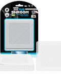 26 Pack Square Disposable Drain Hair Catcher Mesh Strainer Stickers For Shower Bathtub And Sink close-up of strainer pads