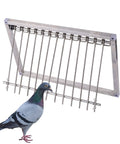 One Way Stainless Steel Pigeon Trap Door For Bird Cages And Pigeon Houses, 29 By 26 Cm Frame With Wire Bars, Pigeon Visible