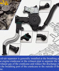 Audi 2.0T PCV Valve Engine Crankcase Vent Oil Separator With Gasket And O Ring Seal components diagram 2012-2018 A4 A5 A6 Q5