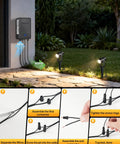 All In One LED Low Voltage Landscape Lighting Kit With 12 Aluminum 3W Lights 60W Transformer 100ft Cord And 24 Connectors setup guide