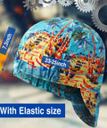 Eight Pack Reversible Welding Caps For Men And Women, Elastic Flame Resistant Cotton Welding Hat With Mesh Inside Liner