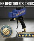 Portable Sand Blaster Gun Pro Kit For Auto, Patio And Furniture Restoration With Ceramic Nozzle on gray surface