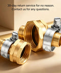 Heavy Duty Hose Repair Connector Kit With Brass Fittings And Stainless Clamps To Fix Leaks Fast On Standard 3/4 Inch Garden Hoses Easy Setup For DIY Plumbing Pros And Homeowners Who Need A Solid Fix Today. Brass hose repair fittings with stainless clamps for 3/4-inch garden hoses
