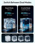 Image showing features of Top Counter Ice Cube Maker App Enabled Produces 110 Massive Two Inch Crystal Clear Daily Cubes.