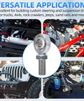 Durable 3/8-24 RH Rod End Bearing Kit Heim Joint With Chromoly C1045 Steel For Heavy Duty Linkage High Strength Fatigue Resistant Ready For Extreme Shock Load Applications used in Jeep suspension linkages