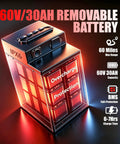 60V 30Ah removable battery designed for Heavy Duty Off Road Electric Dirt Bike With A Beast Mode 60V 30Ah Battery And 6000W Peak Motor.
