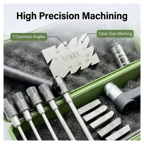 AZAXCQ Car And Motorcycle Valve Seat Reamer Set That Lets You Fix Minor Issues Yourself With Sturdy Hard Alloy Hands Tool For Family Vehicles, 7 angles