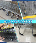Heavy Duty 5 Inch Shopping Cart Wheels Replacement 8 Pack With Durable Polyurethane And Steel Hardware in various applications