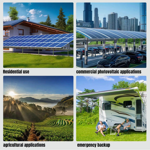 Applications of Beast 3.6kW Pure Sine Wave Solar Inverter in residential, commercial, agricultural settings, and emergency backup