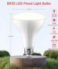 Fresh Br30 Led Bulb Four Pack Brings Straight Up Solid 650 Lumen Glow With Mellow 2700k Soft White Ambiance And Crisp Cri90 Detail In A Non Dimmable Fit Your Living Space Gonna Really Dig, 5.19 inch bulb.
