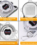 Tough Magnetic Angle Finder With Precision Inclinometer And Rugged Abs Build For Quick Diy Or Job Site Layouts No Hassle Accuracy showing clear scale and design.