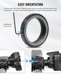 T Mount Telescope Camera Adapter for Nikon SLR and DSLR Bodies 1 25 Inch Connection with T2 Ring shown with camera installation