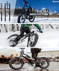 Fat Tire Bike Fork With Air Suspension Fits 20 Or 26 Inch 190mm Travel 135mm Hub Spacing Beefy Double Crown Shock Absorber QR 9mm Quick Release For E Bikes Snow Beach Fat Bikes shown in use on snow trails and parked bike.