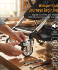 Installing 4 Pack 1.5 Inch Side Mount Casters For Bed And Stroller Heavy Duty TPR Wheels With Locking Brakes, 360° Swivel